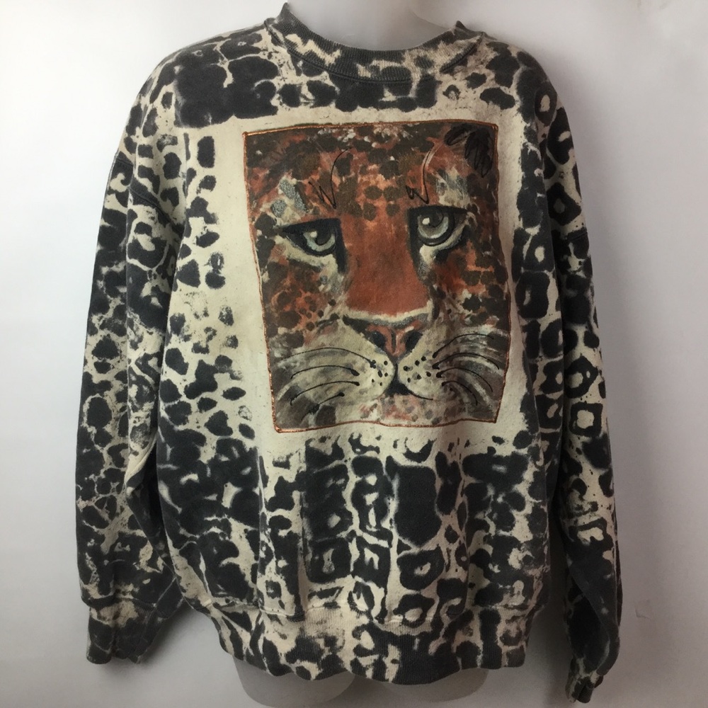 Woman’s Hand Painted and Signed Sweatshirt Sz. M/L